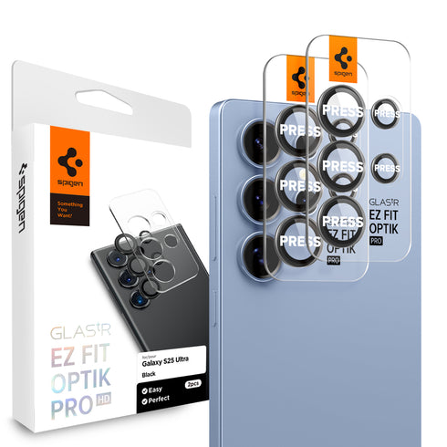 Spigen Galaxy S25 Ultra Lens Protector Glas.tR EZ Fit Optik Pro HD (2 Pack)